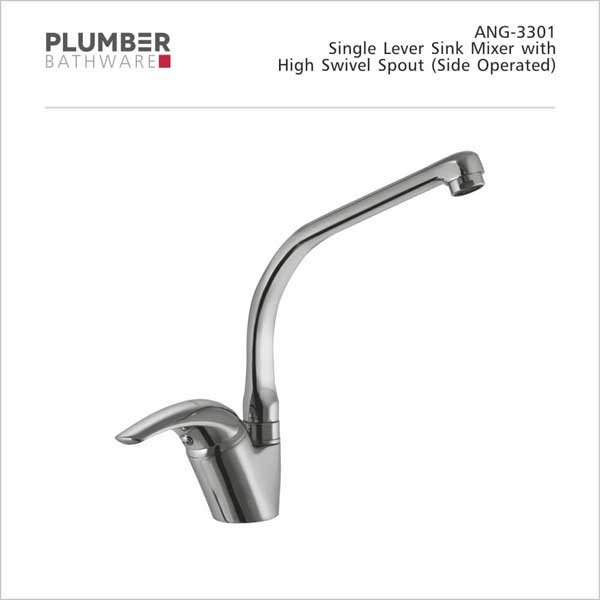 Plumber - Angle Series - Single Lever Sink Mixer Side Operated - ANG-3301