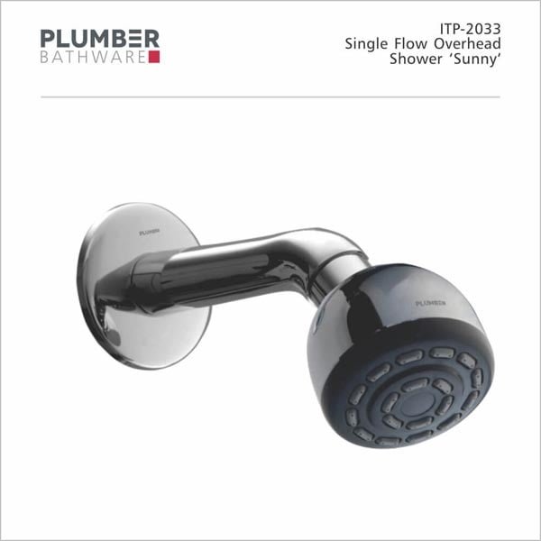 Plumber - Shower - Single Flow Overhead Shower - Sunny - ITP-2033