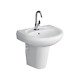 AGL Bathware - Basin with Half Pedestal - PEARL