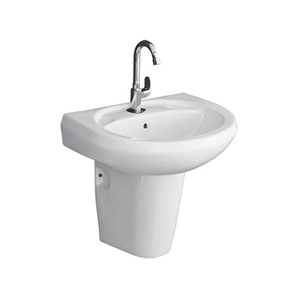 AGL Bathware - Basin with Half Pedestal - PEARL