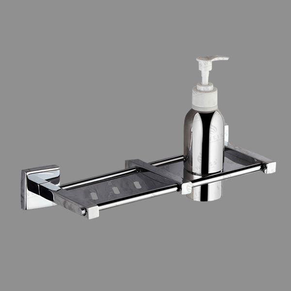 Sweiss Brand - Grand Series - Soap Dish With Liquid Dispenser